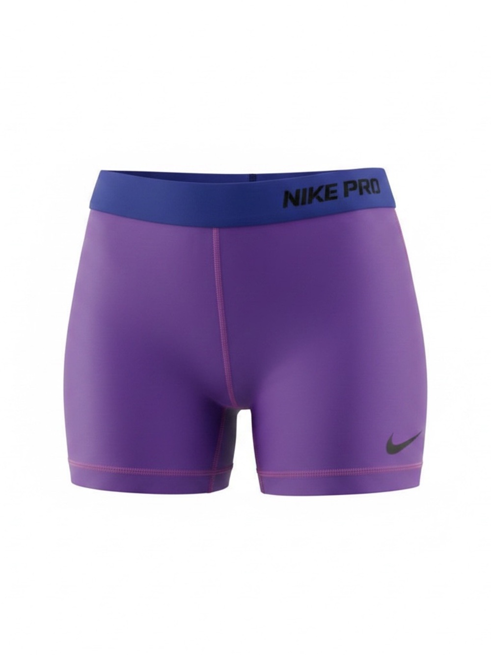 Nike Purple Performance Compression Shorts with Blue Trim